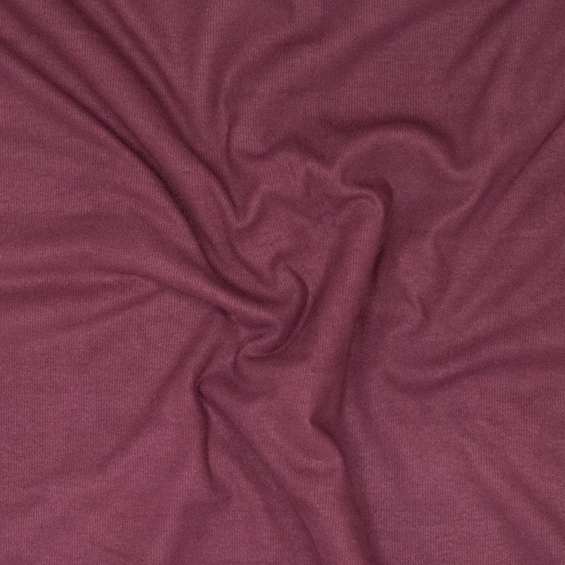 Rippenjersey Double Brushed superweich bordeaux