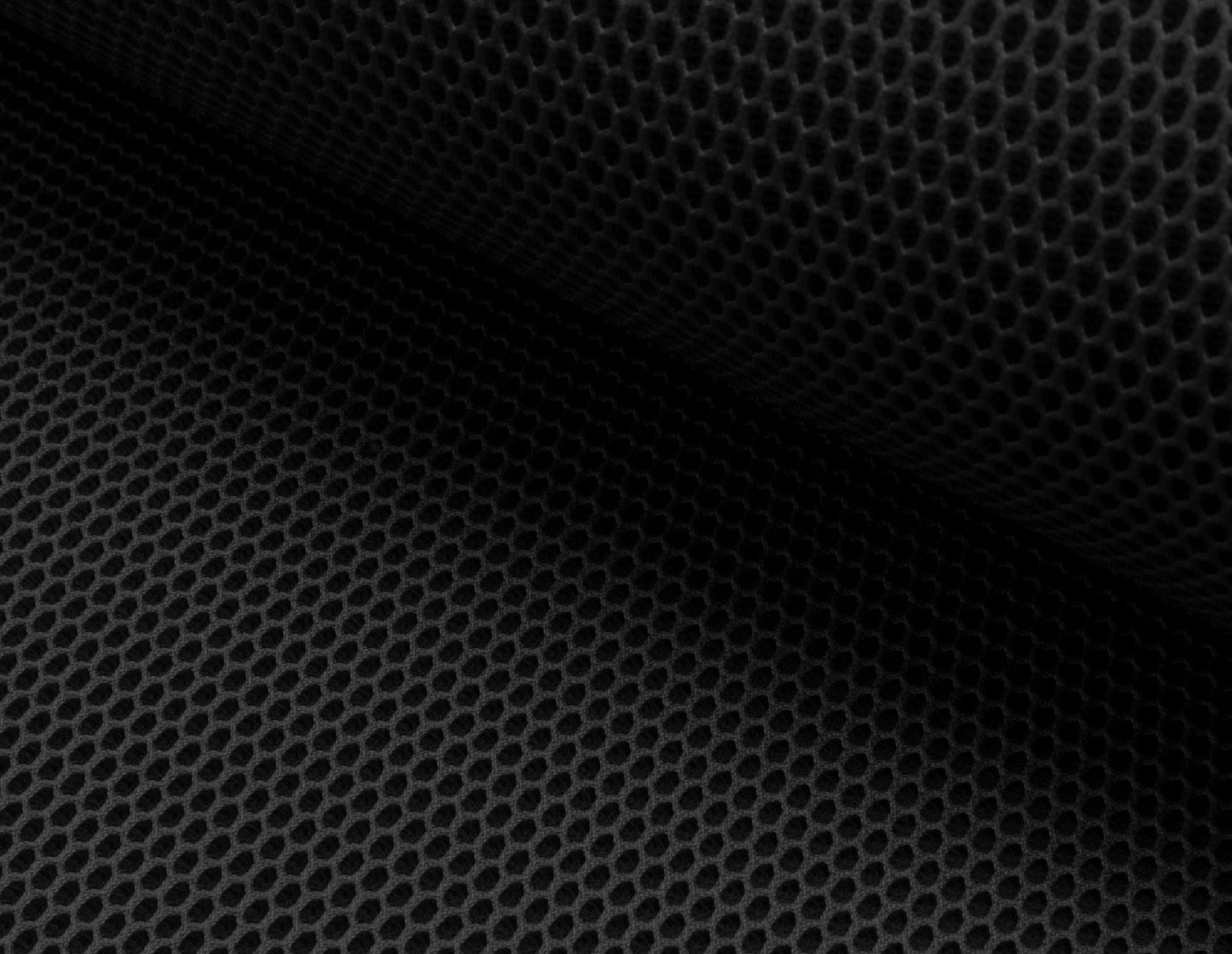 Netz 3D Mesh mit Geweberücken schwarz