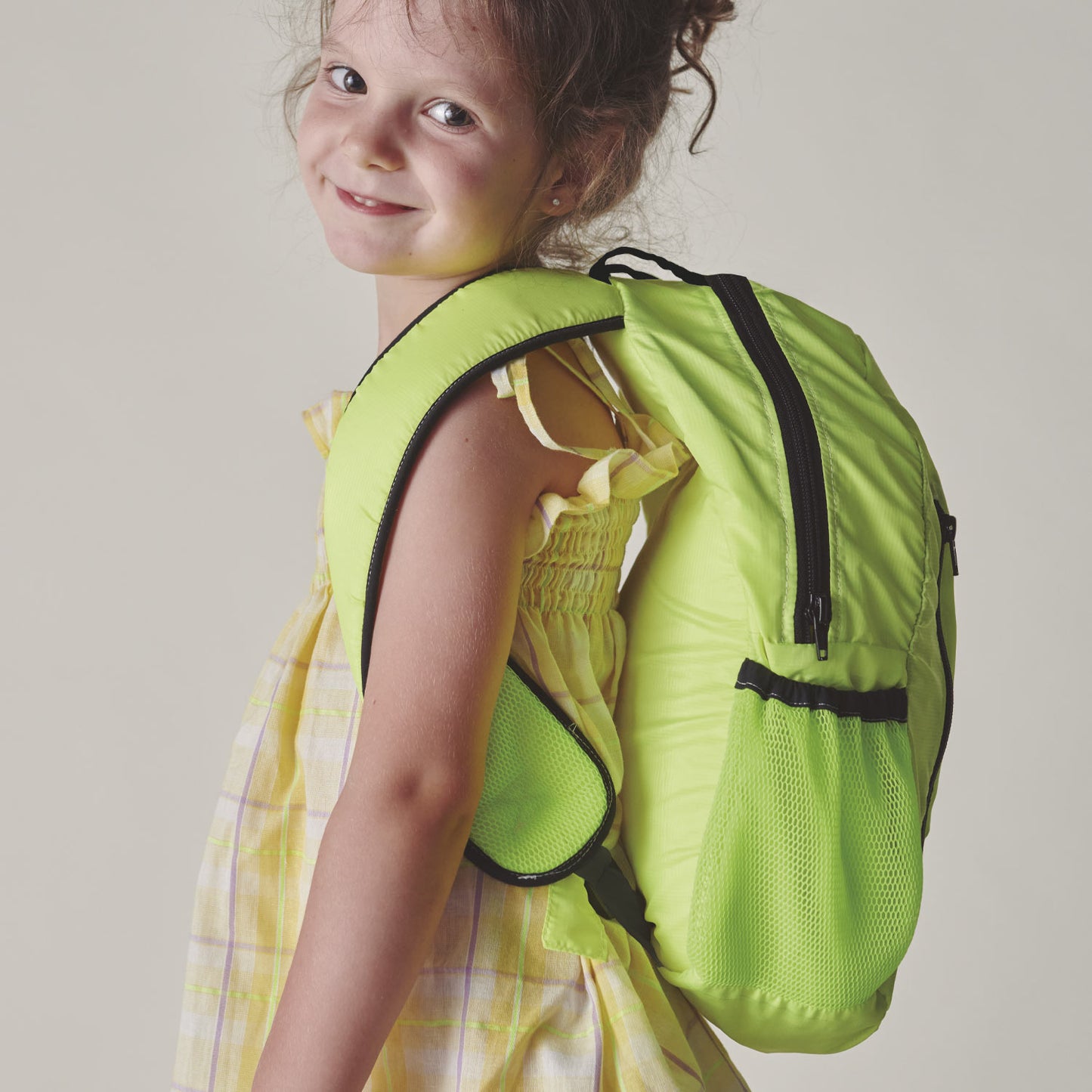 Polyripstop uni neon gelb