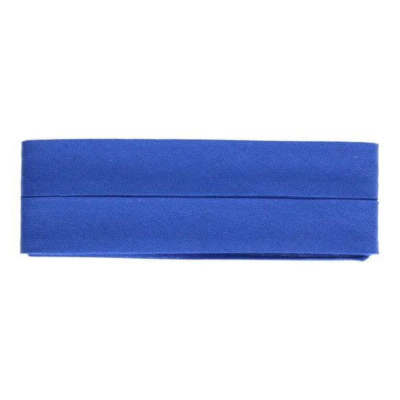 Baumwoll Schrägband gefalzt 40/20 royalblau