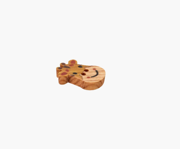 Knopf Holzknopf Giraffe 15mm