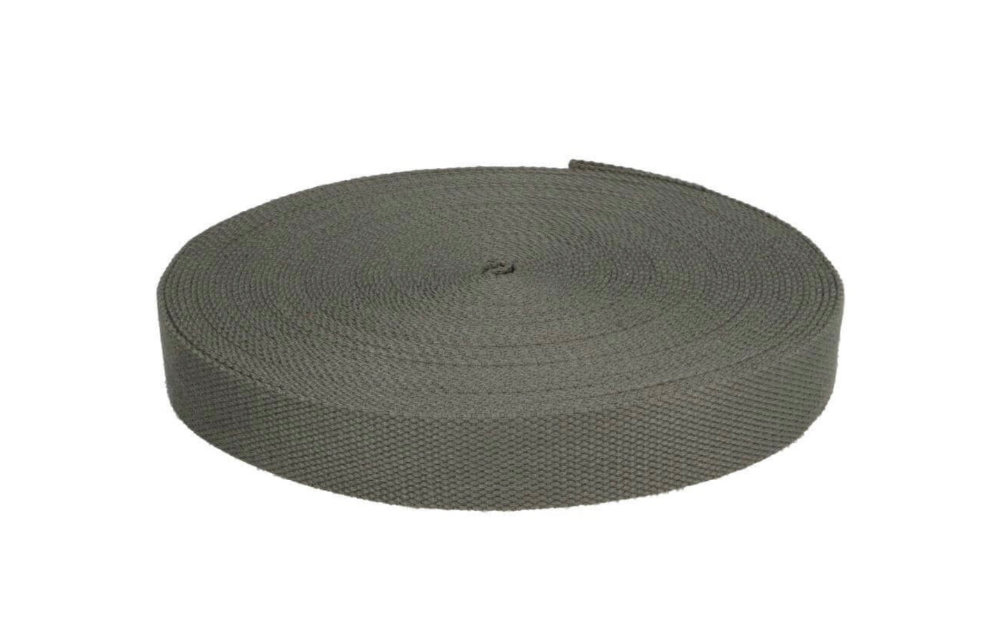Gurtband Baumwolle 32mm grau