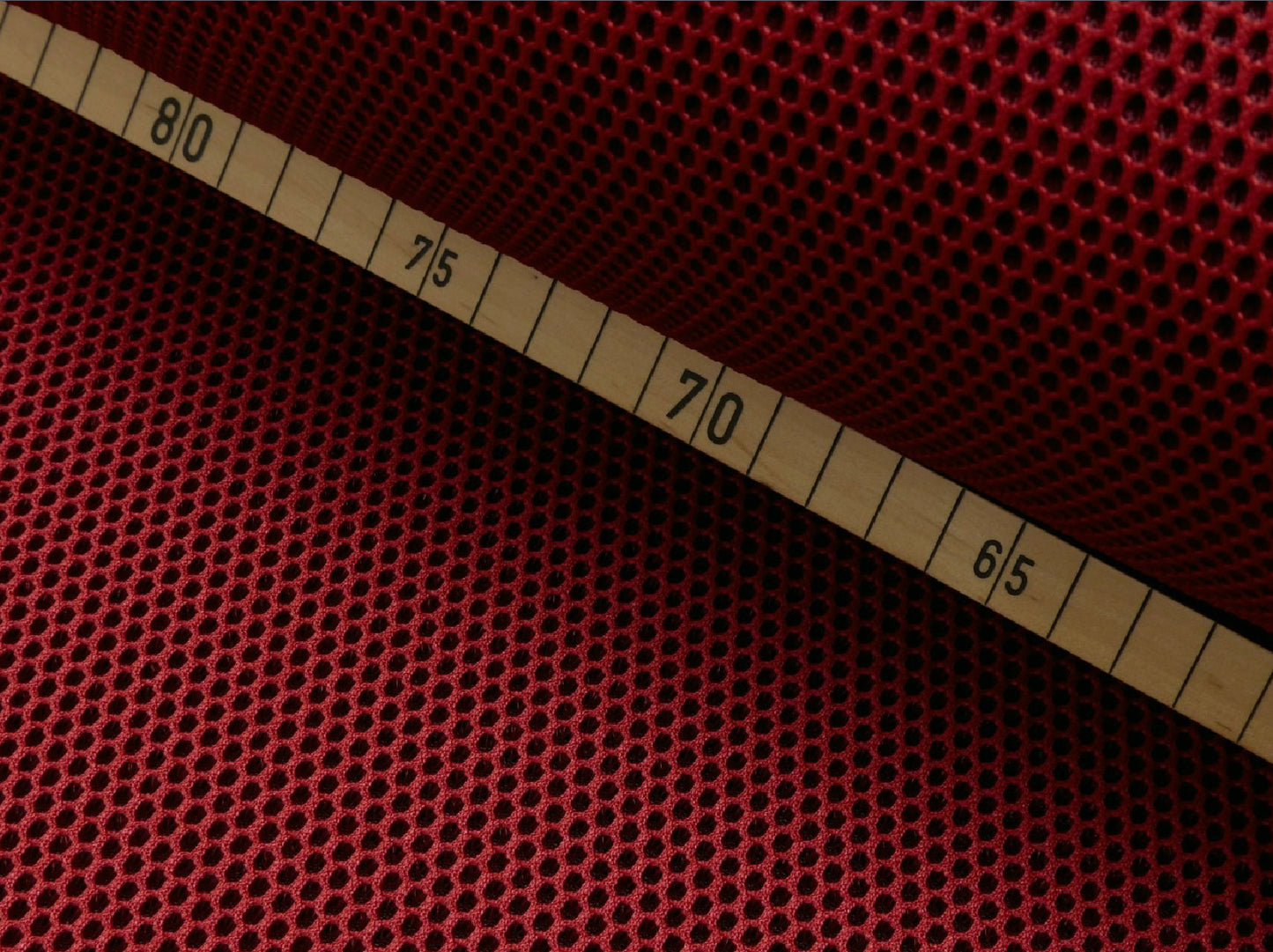 Netz 3D Mesh mit Geweberücken rot