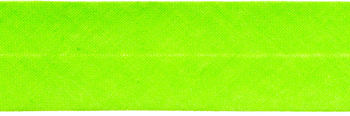 Baumwoll Schrägband gefalzt 40/20 neon grün
