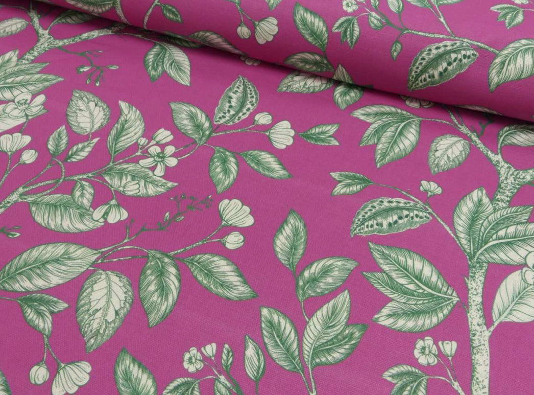 Canvas Dekostoff Lilia pink
