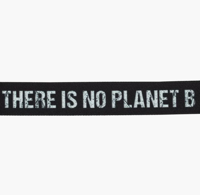 Gurtband - No PLANET B -schwarz 40mm