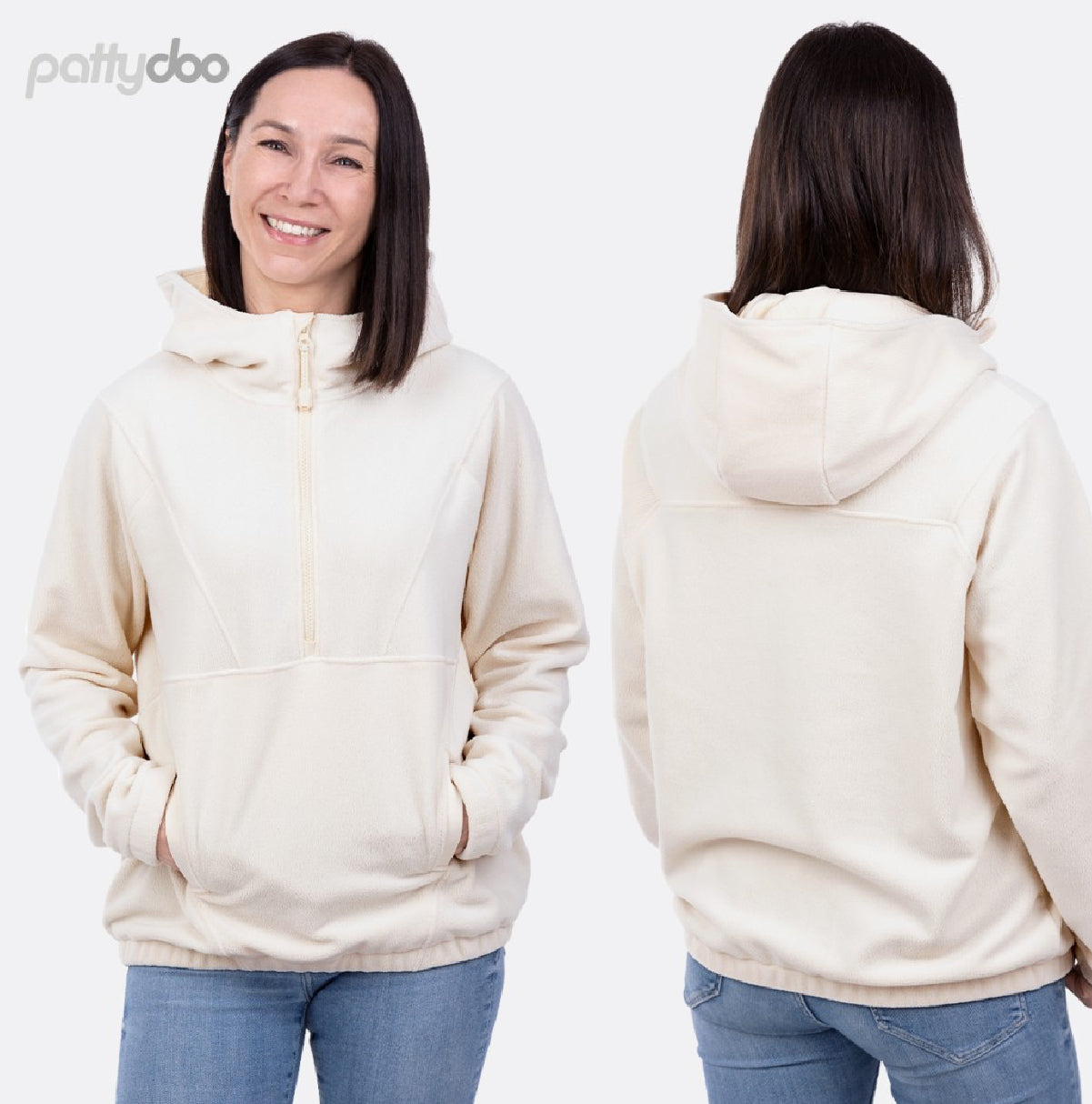 Pattydoo Damen Fleecepullover Troyer Tabea