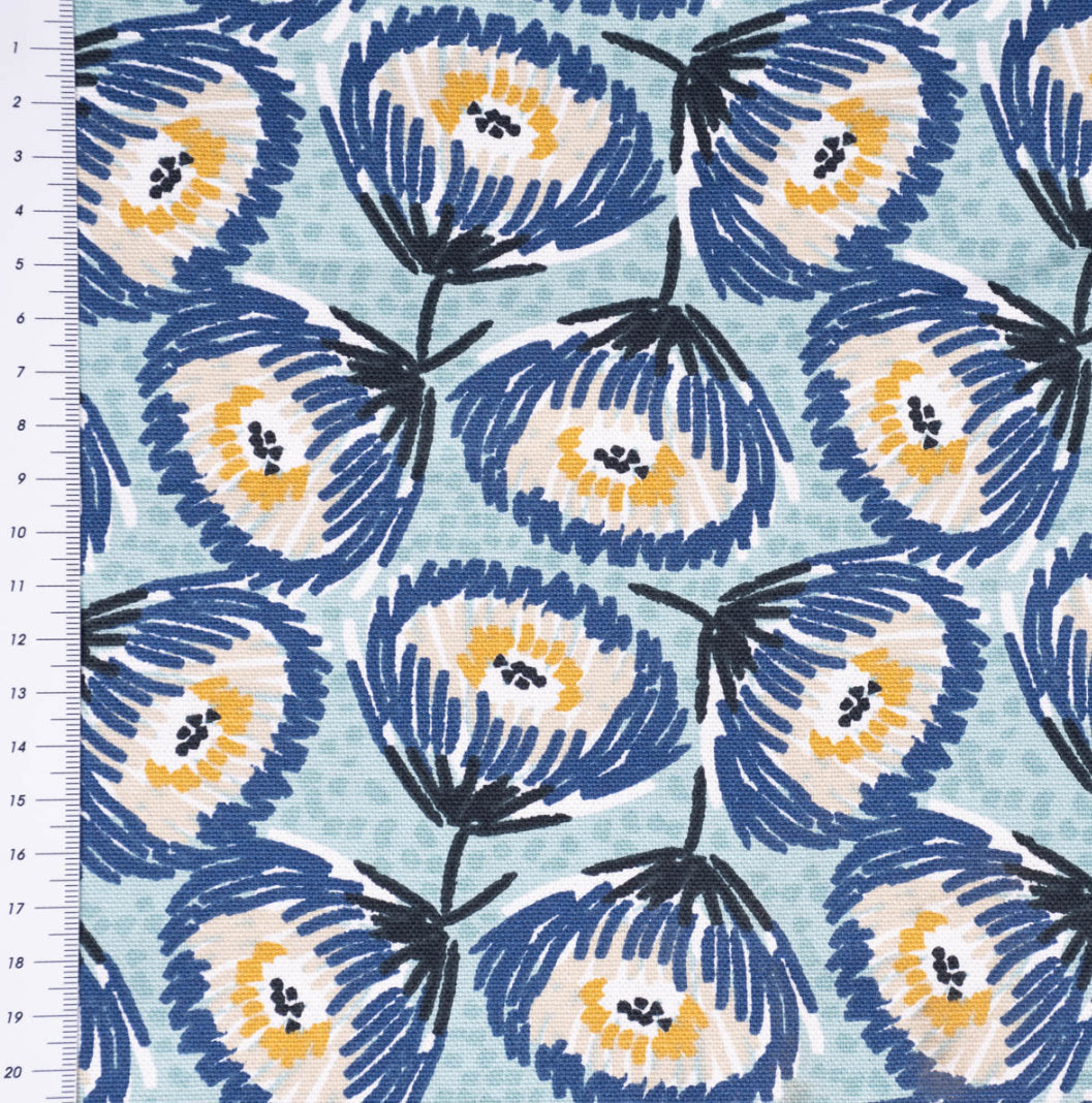 Canvas Tesaya Blumen klein Abstrakt blau