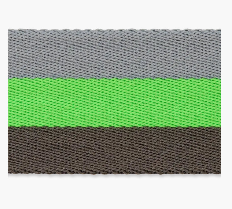 Gurtband Streifen neon grün 40mm
