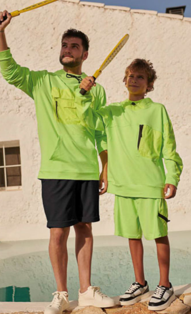 Polyripstop uni neon gelb