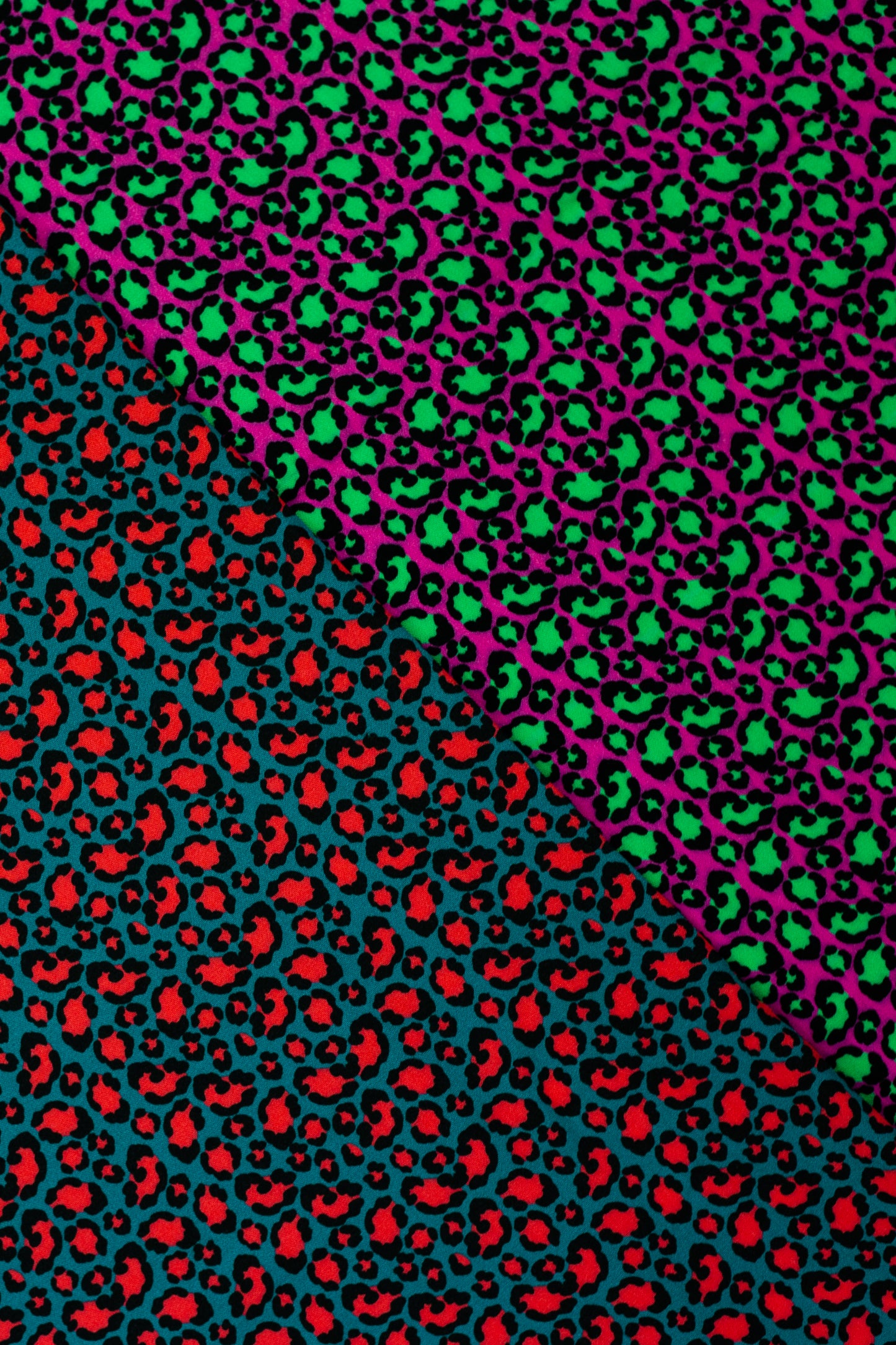 Viskose Animalprint Leo petrol