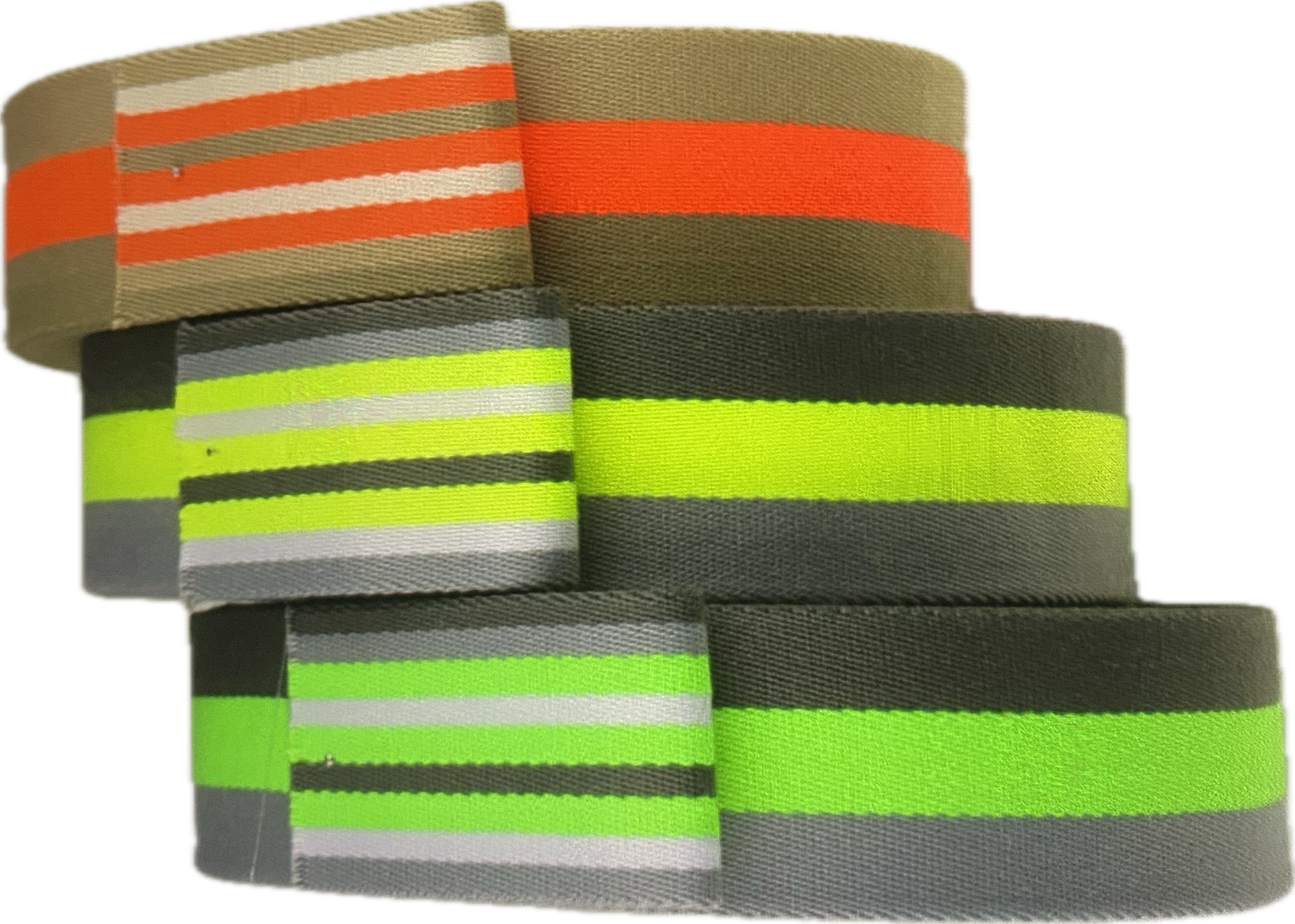 Gurtband Streifen neon grün 40mm