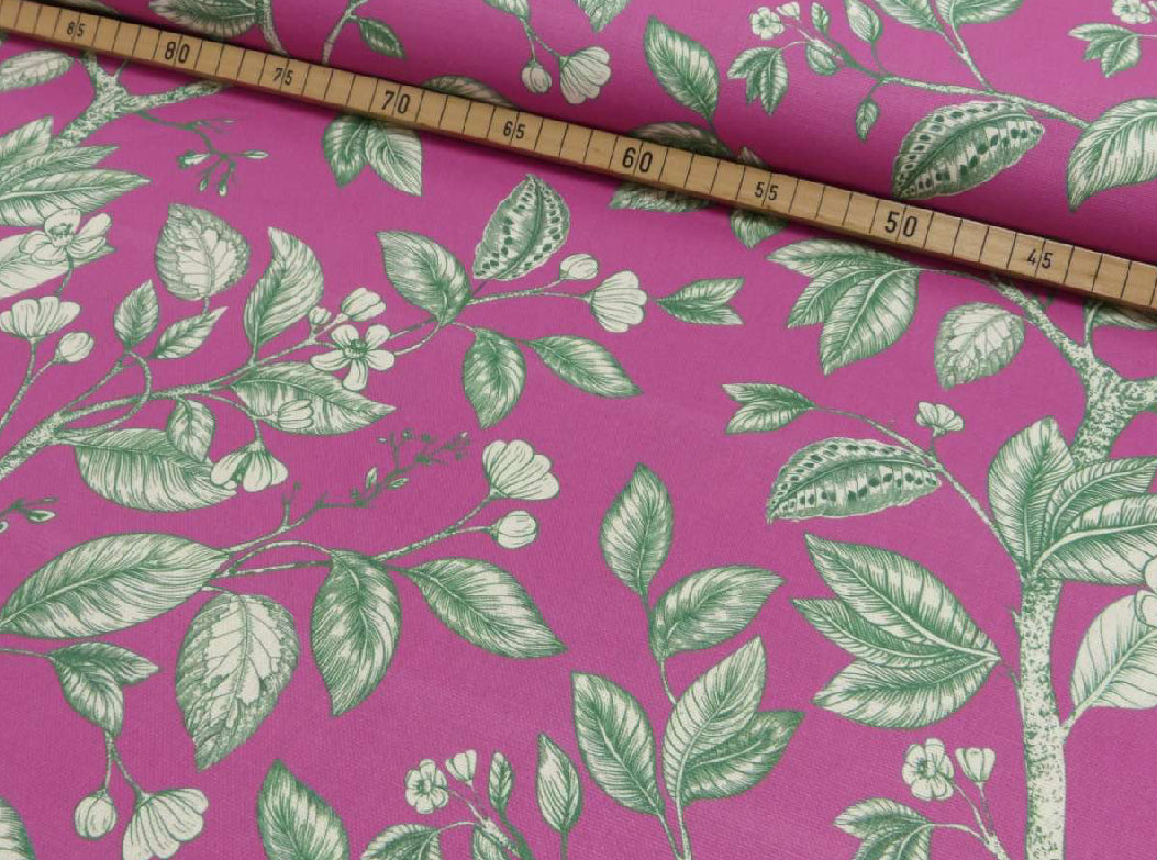 Canvas Dekostoff Lilia pink