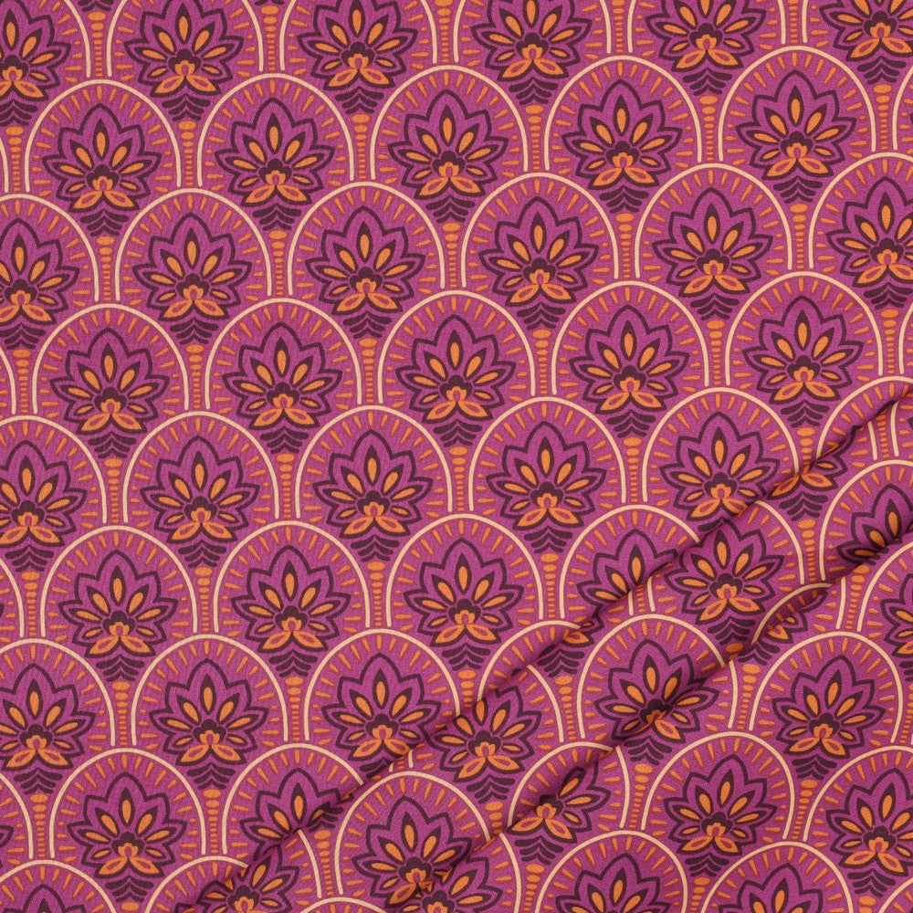 Beschichtete Baumwolle Abstrakt pink