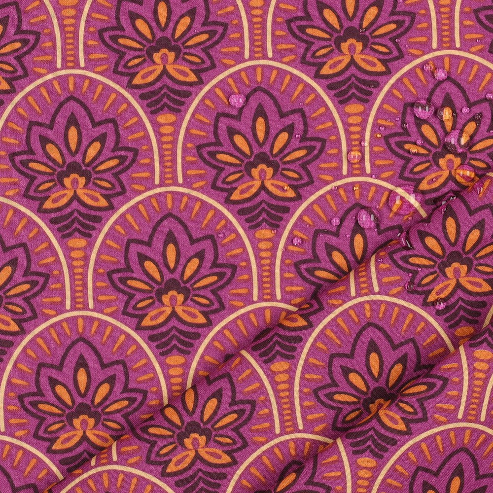 Beschichtete Baumwolle Abstrakt pink