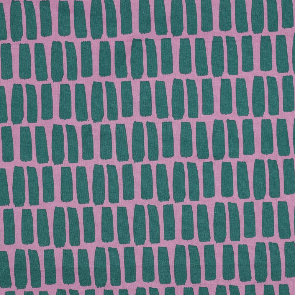 Beschichtete Baumwolle Dots and Stripes pink