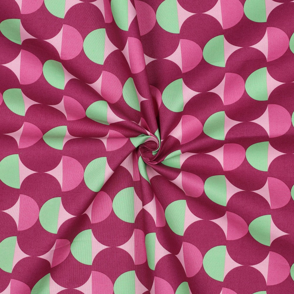 Beschichtete Baumwolle Graphic bordeaux