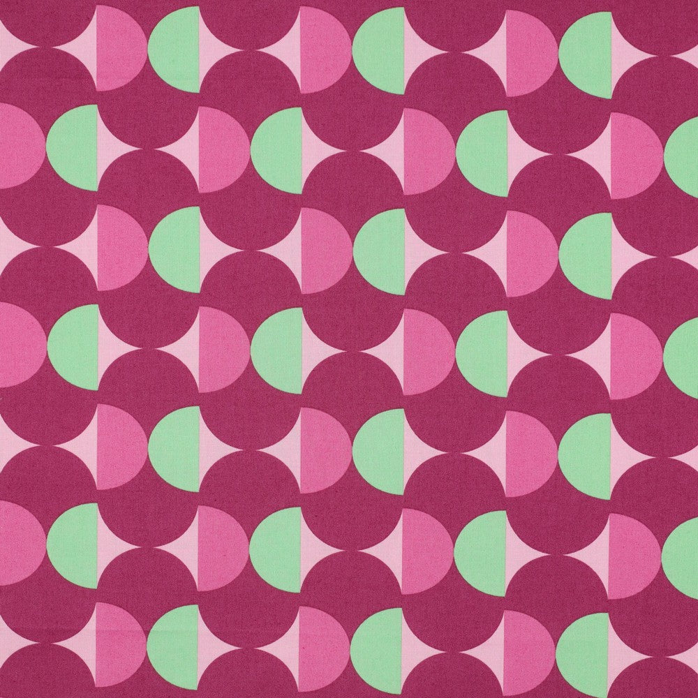 Beschichtete Baumwolle Graphic bordeaux