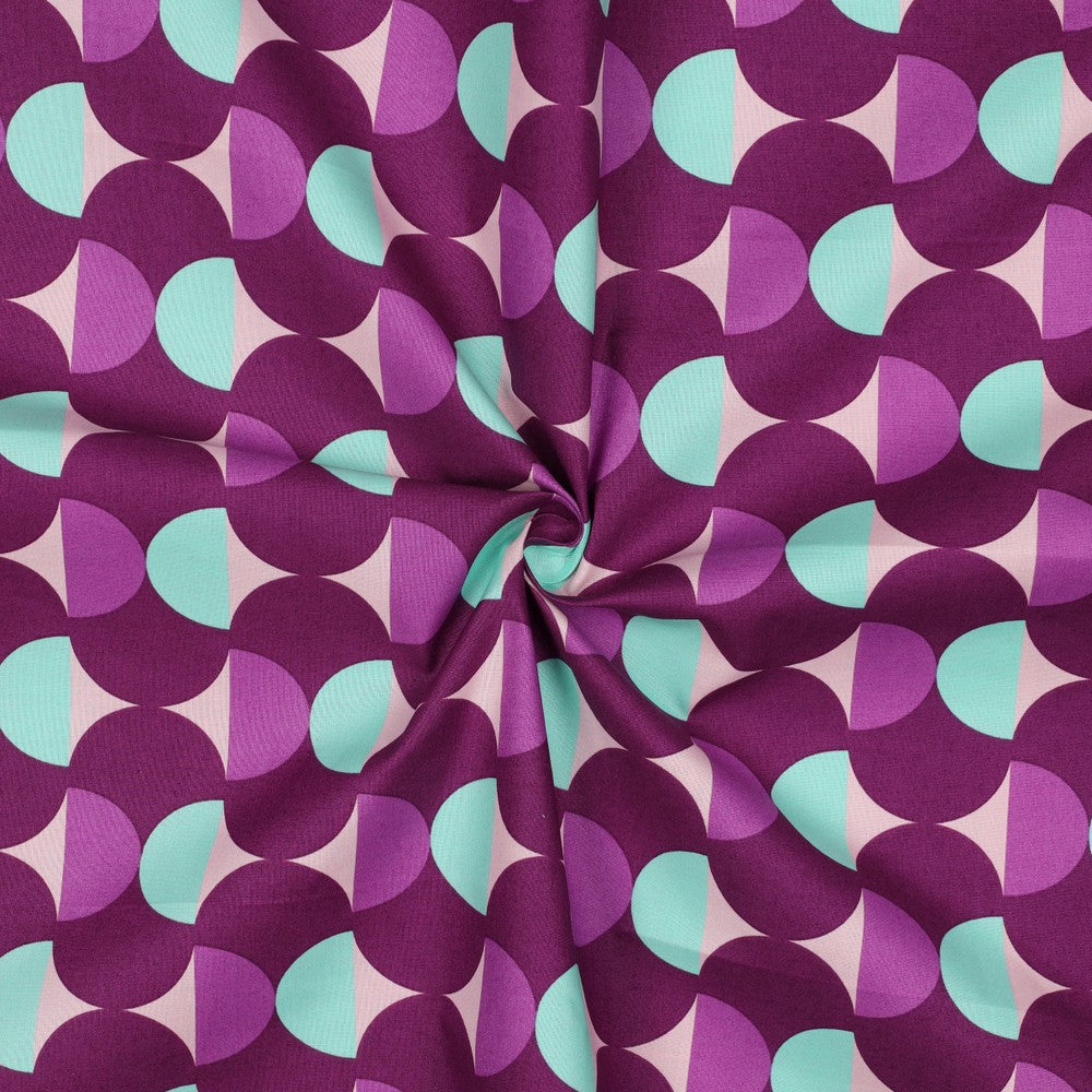 Beschichtete Baumwolle Graphic purple