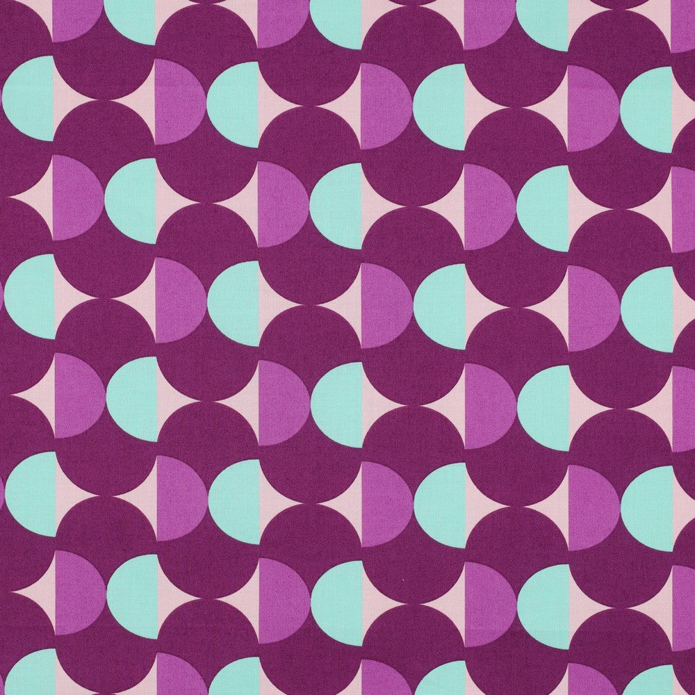 Beschichtete Baumwolle Graphic purple