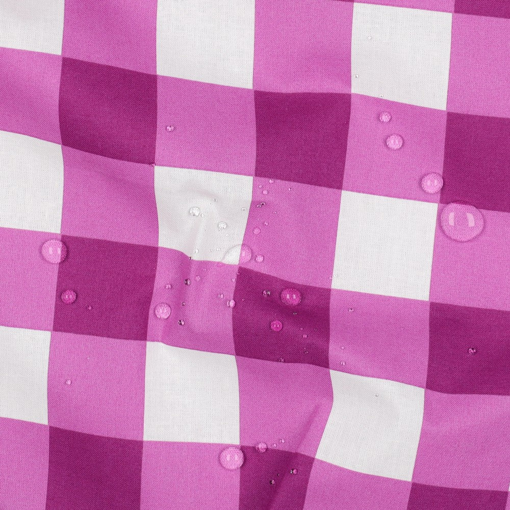 Beschichtete Baumwolle Checks lila