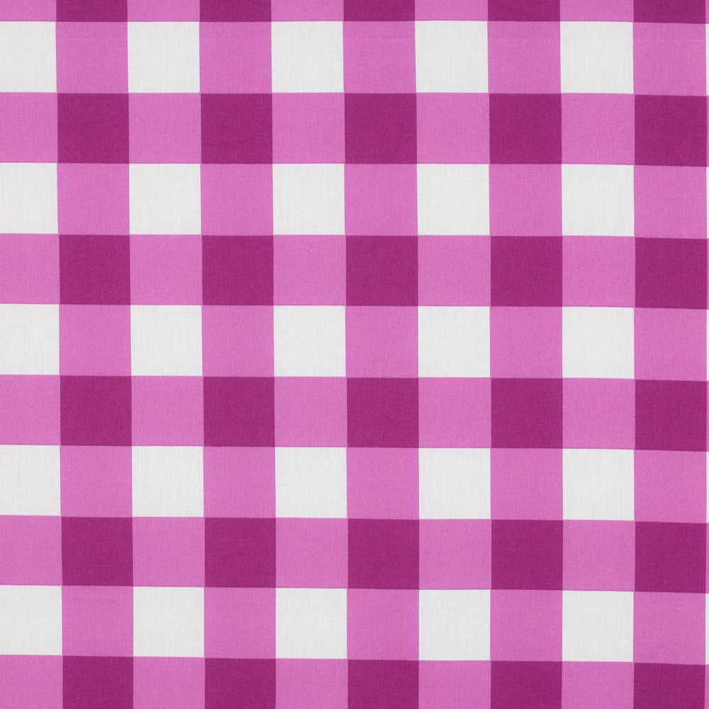 Beschichtete Baumwolle Checks pink