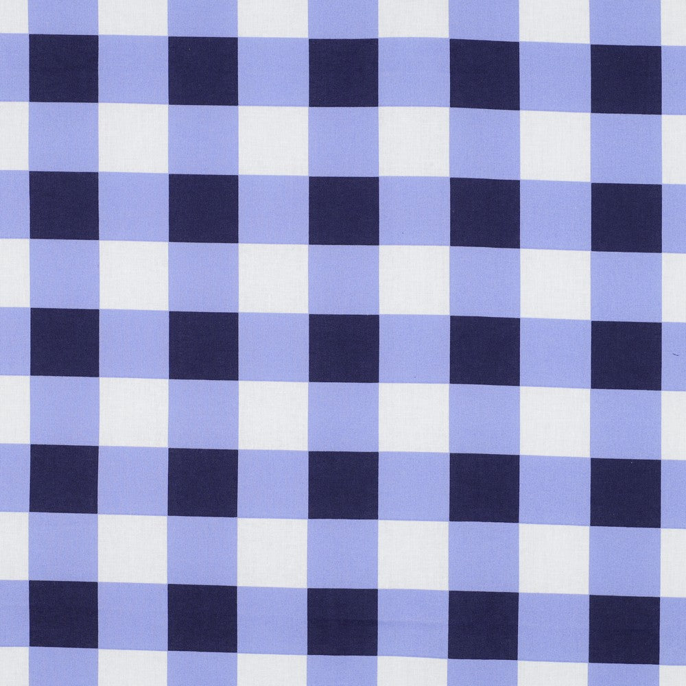 Beschichtete Baumwolle Checks blau