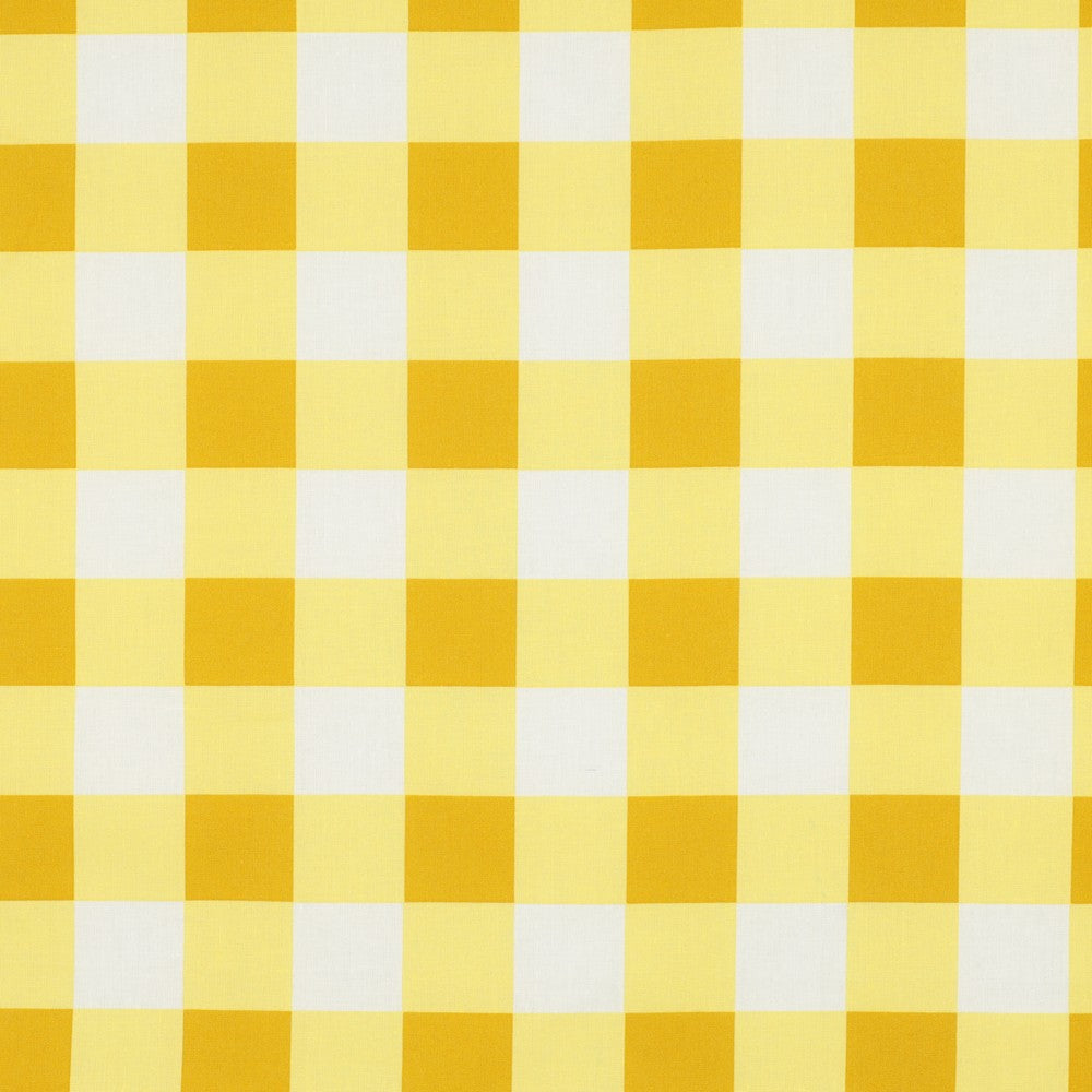 Beschichtete Baumwolle Checks gelb