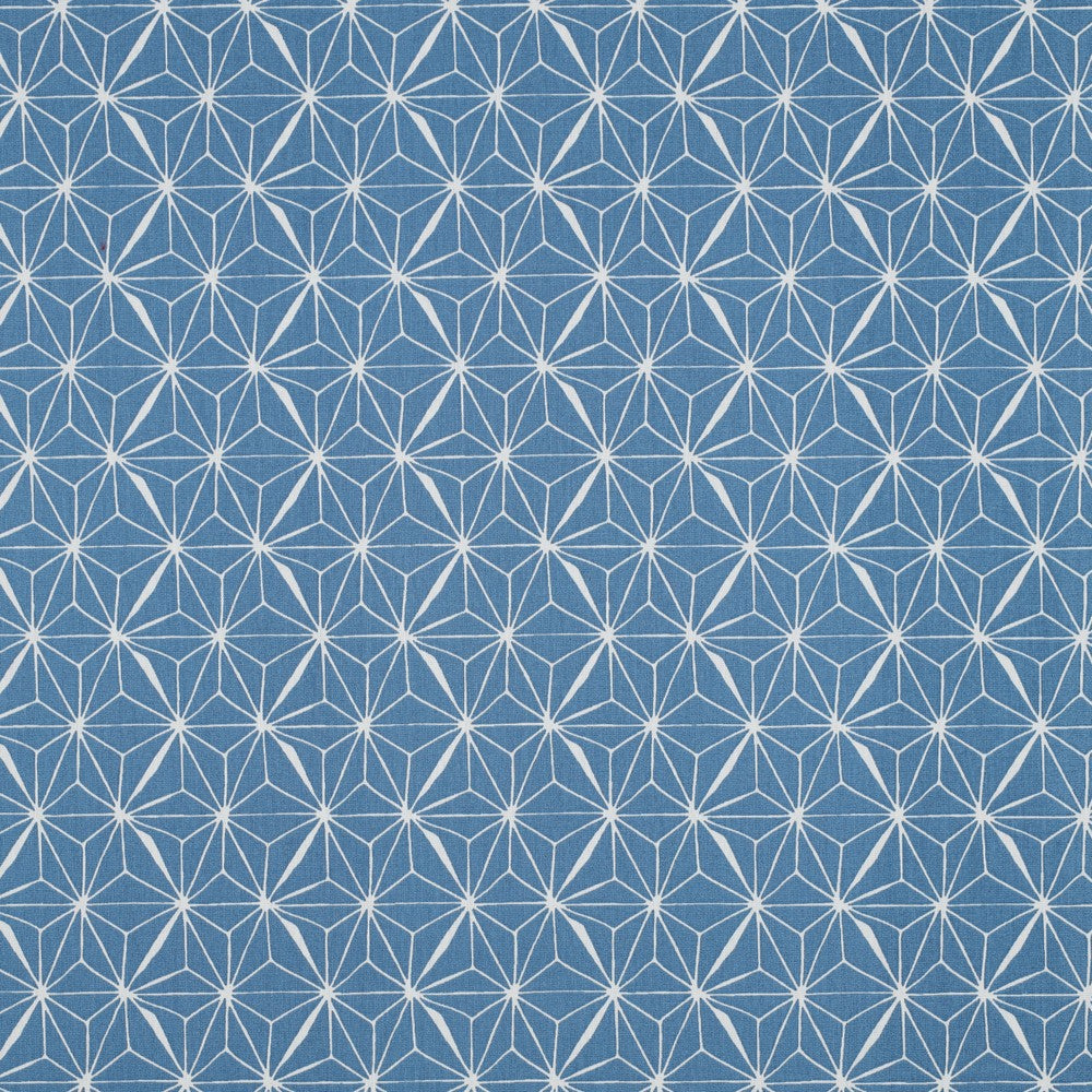 Beschichtete Baumwolle Abstrakt jeansblau