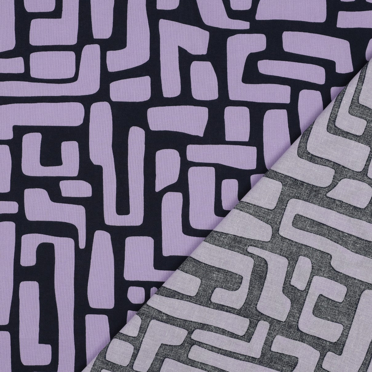 Beschichtete Baumwolle Abstract lavender