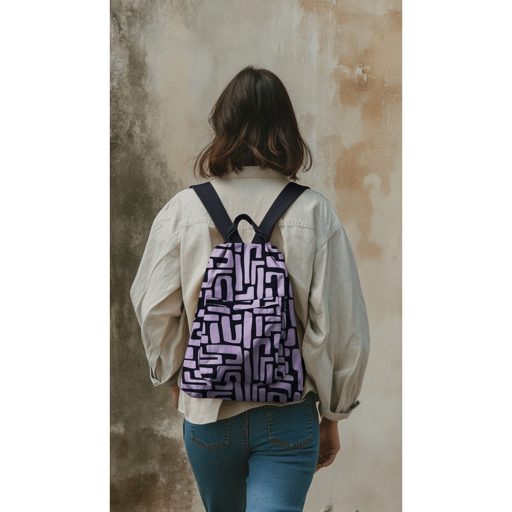 Beschichtete Baumwolle Abstract lavender