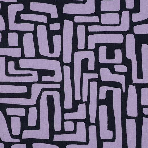 Beschichtete Baumwolle Abstract lavender