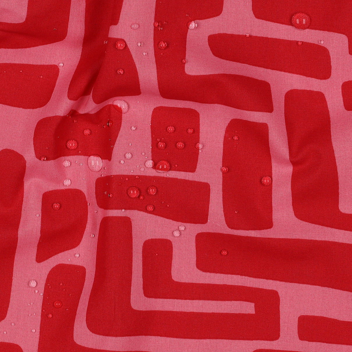 Beschichtete Baumwolle Abstract rot