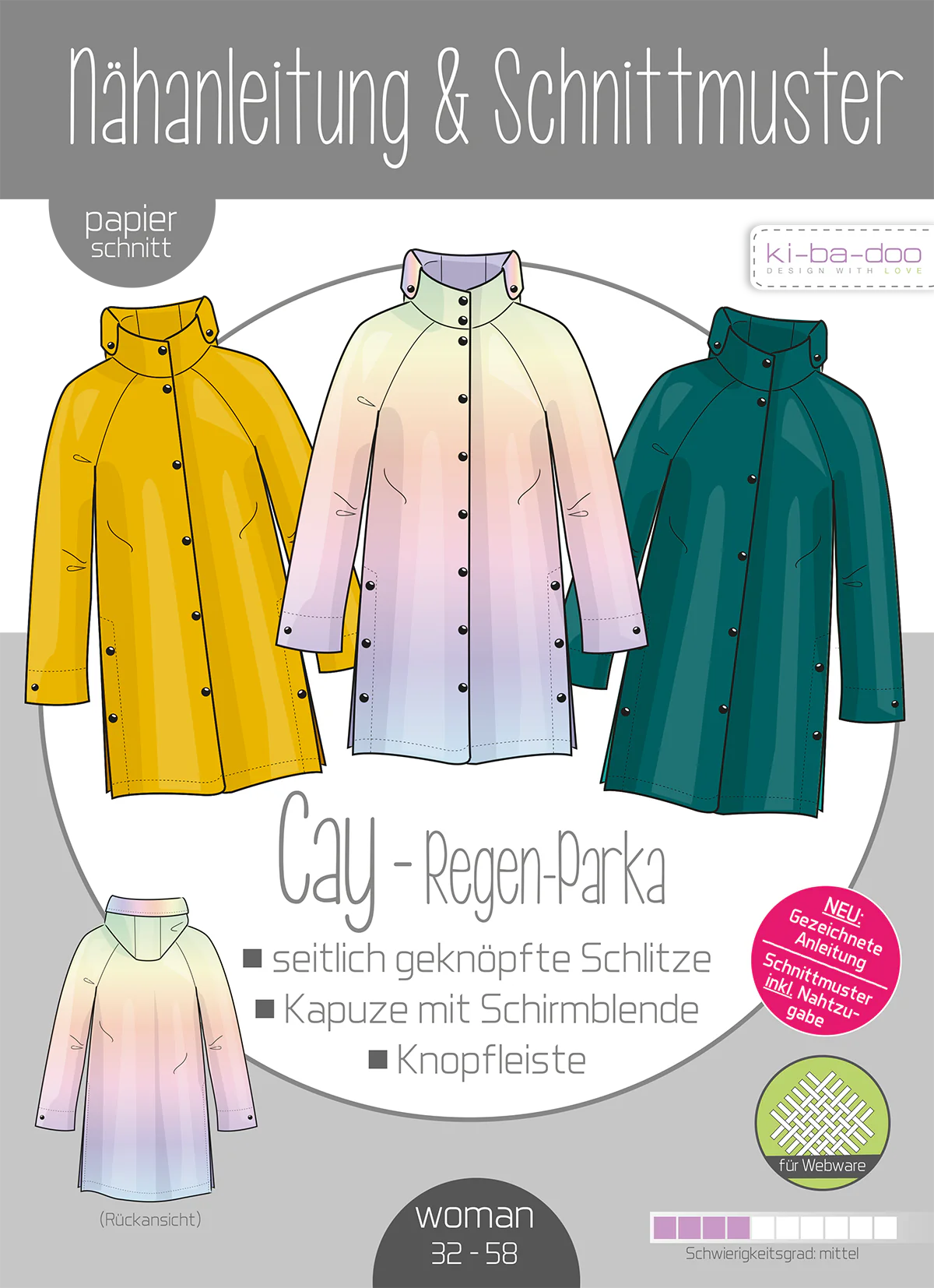 Ki-ba-doo Regen-Parka Cay Damen