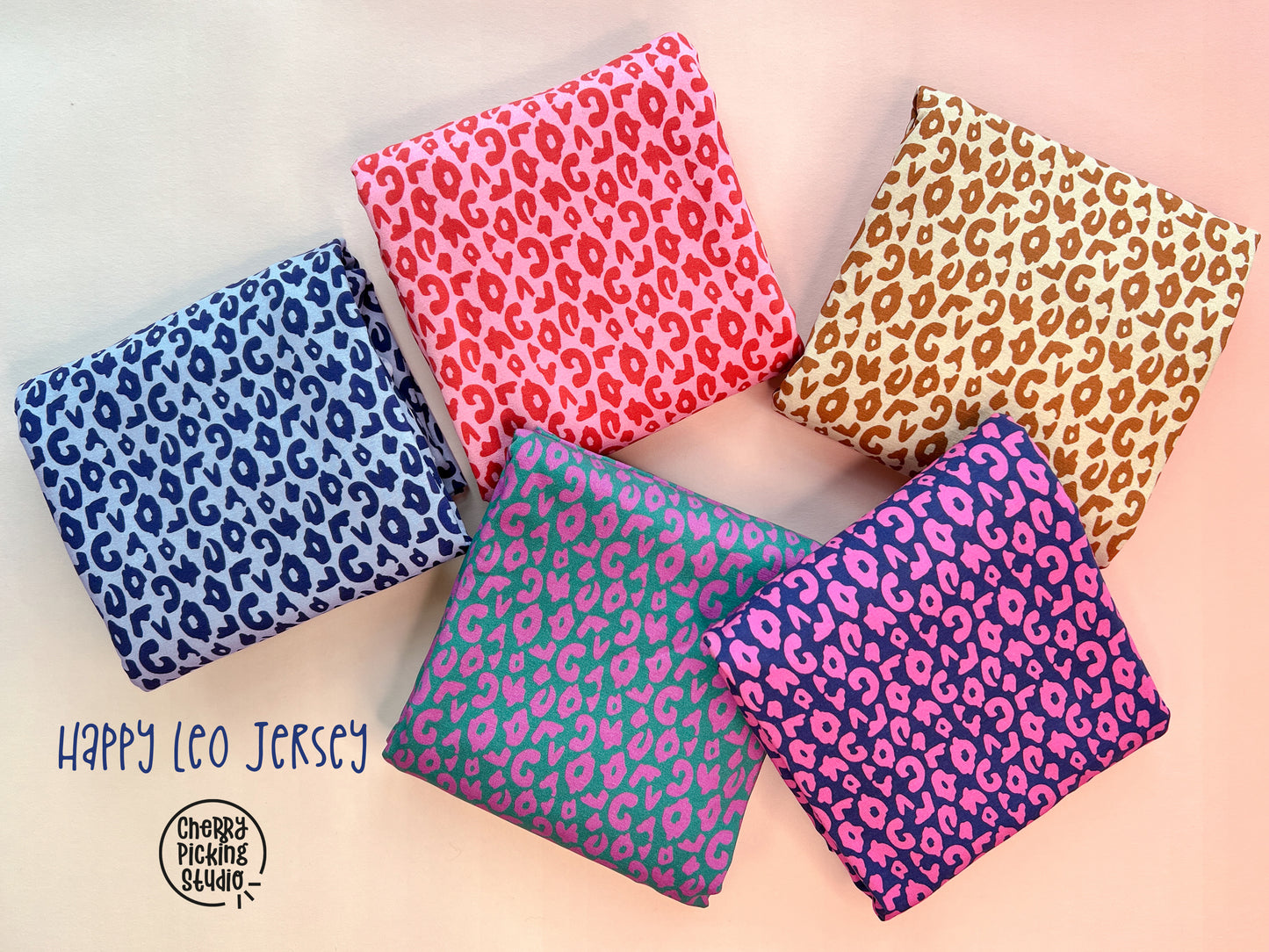 Jersey Happy Leo by cherry picking dunkelblau pink