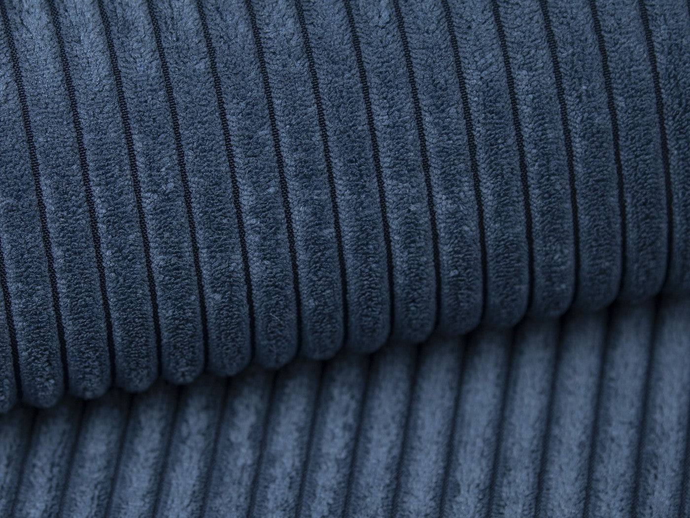 Cord Samt Cordula jeansblau