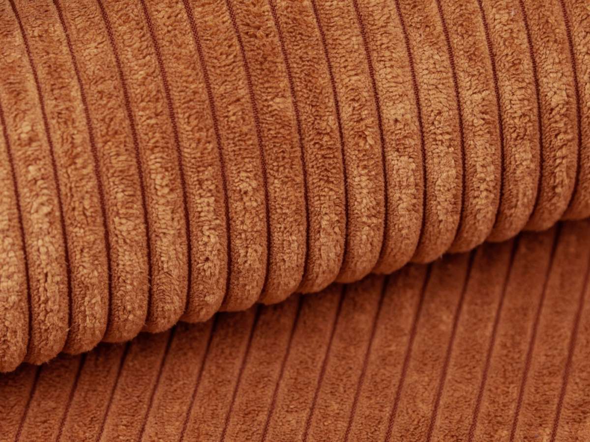 Cord Samt Cordula terrakotta