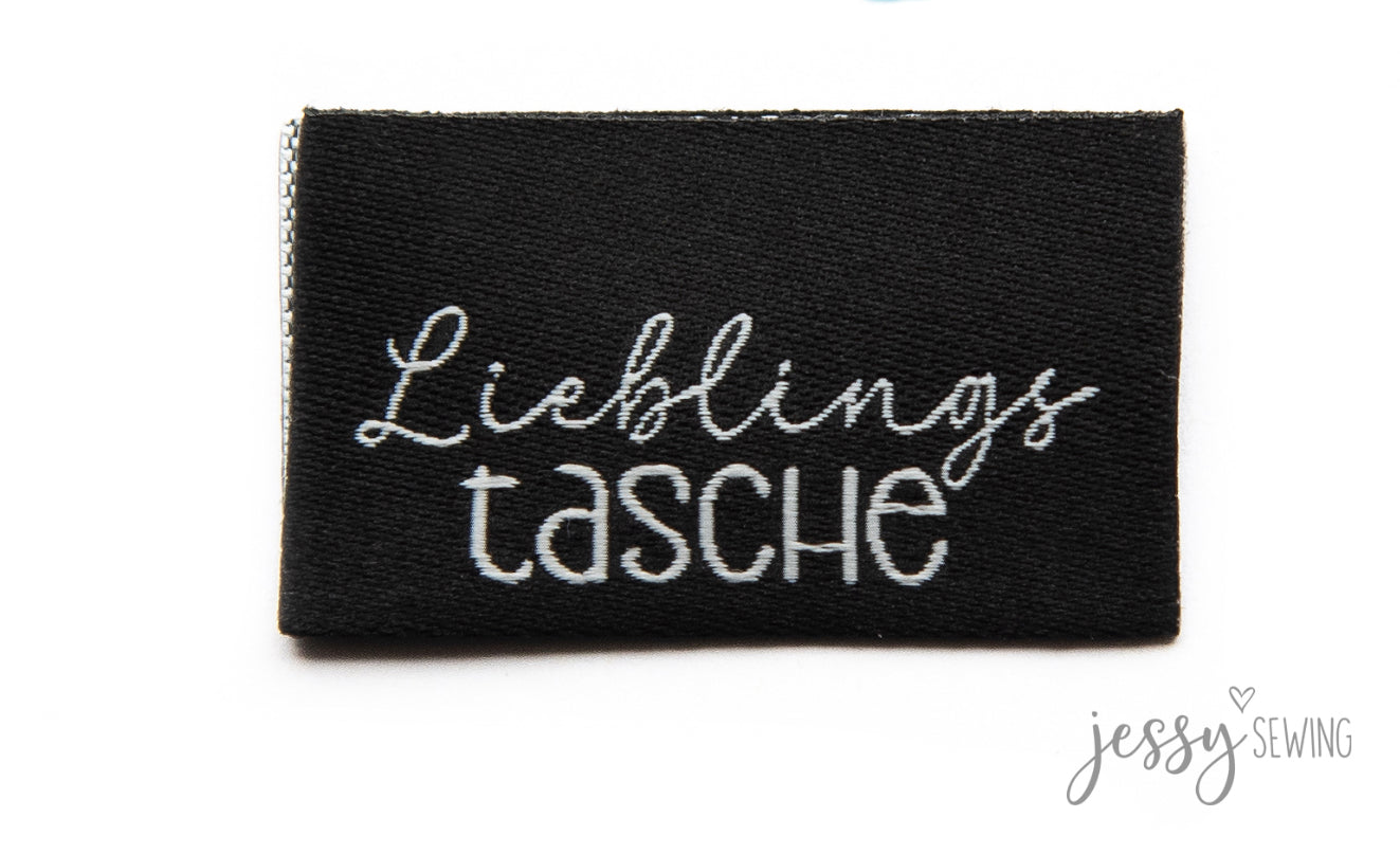 Label Weblabel "Lieblingstasche" black