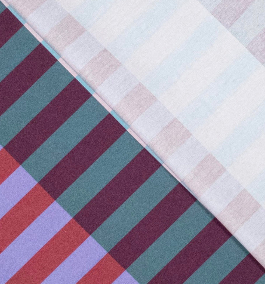 Baumwolle digital Ilja Blocks petrol