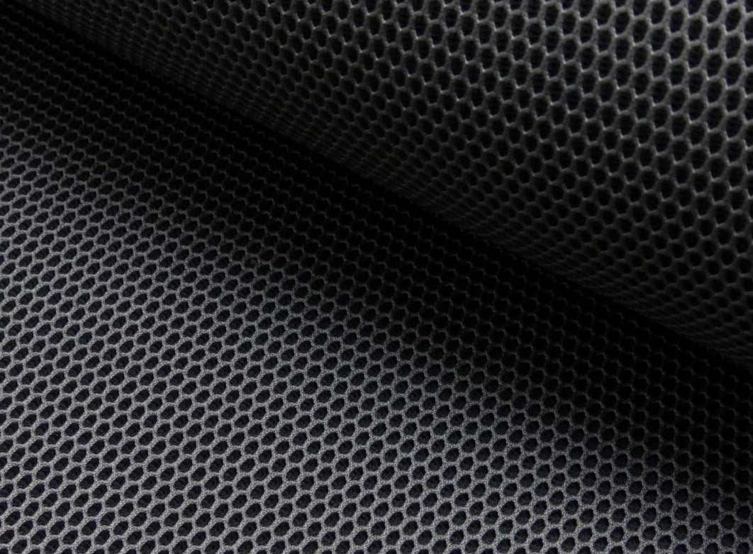 Netz 3D Mesh mit Geweberücken anthrazit