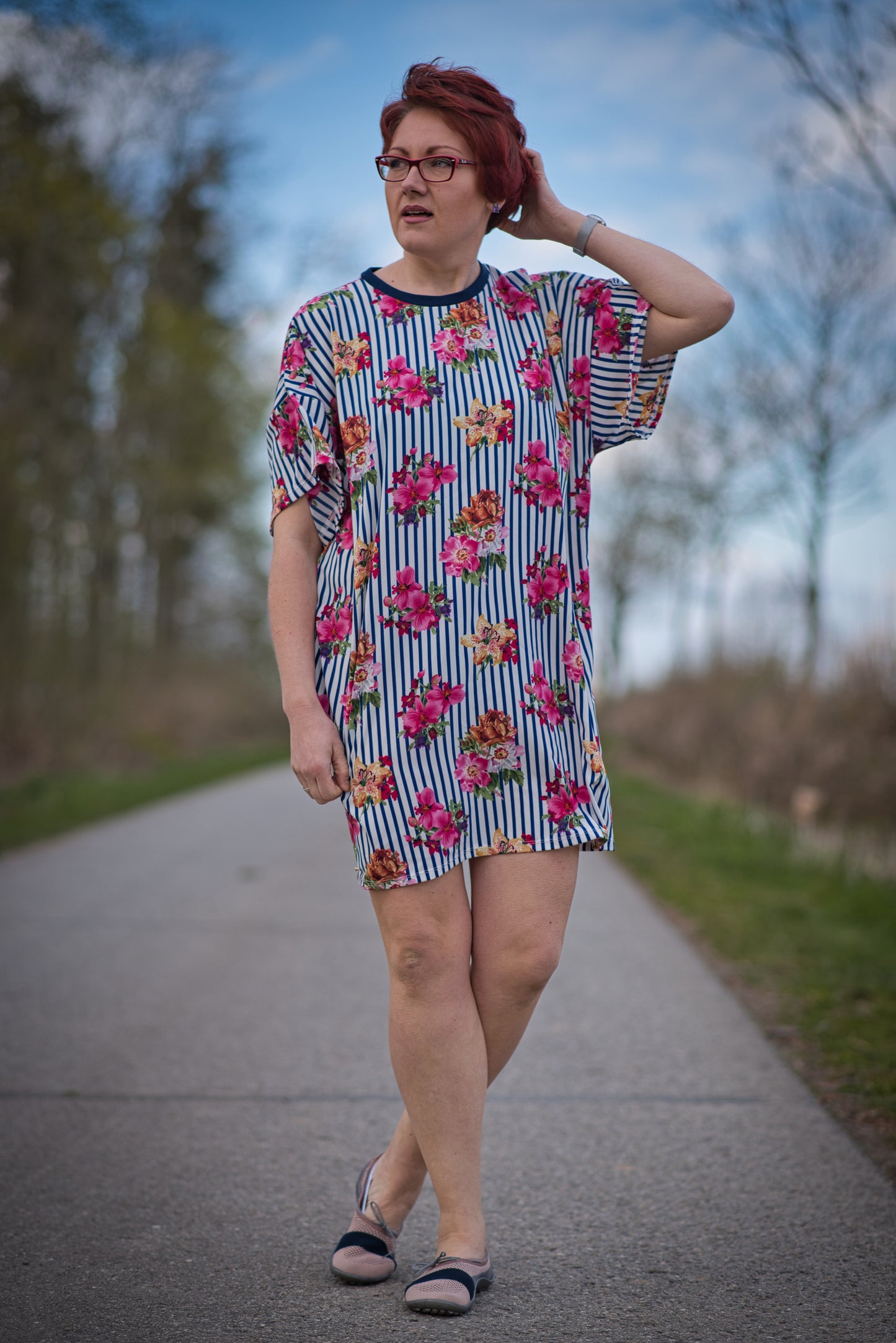 Ki-ba-doo Basic Shirt/ Kleid Ariana Damen