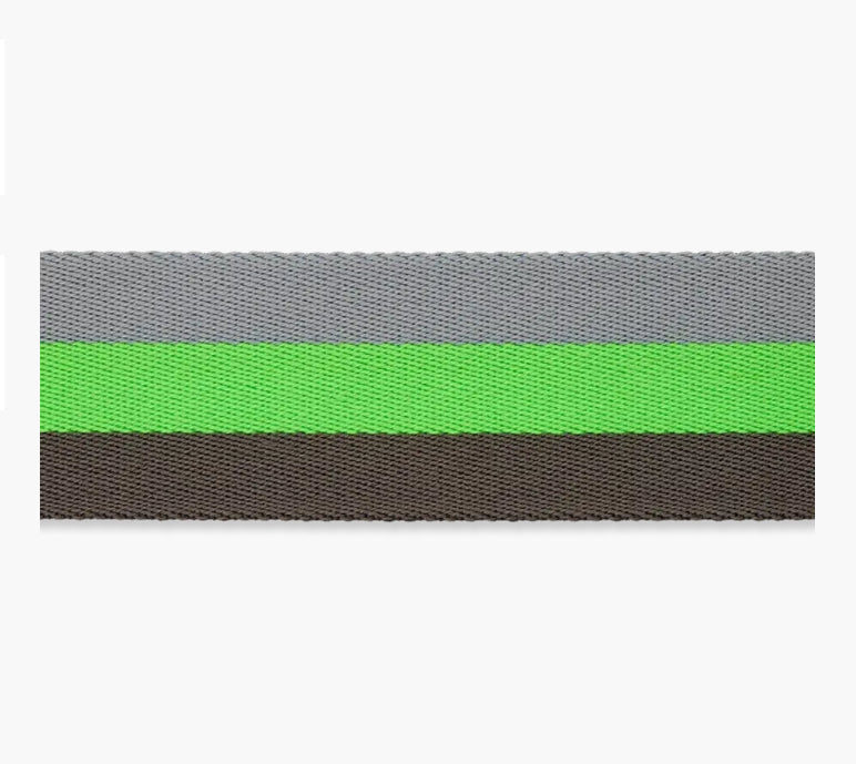 Gurtband Streifen neon grün 40mm