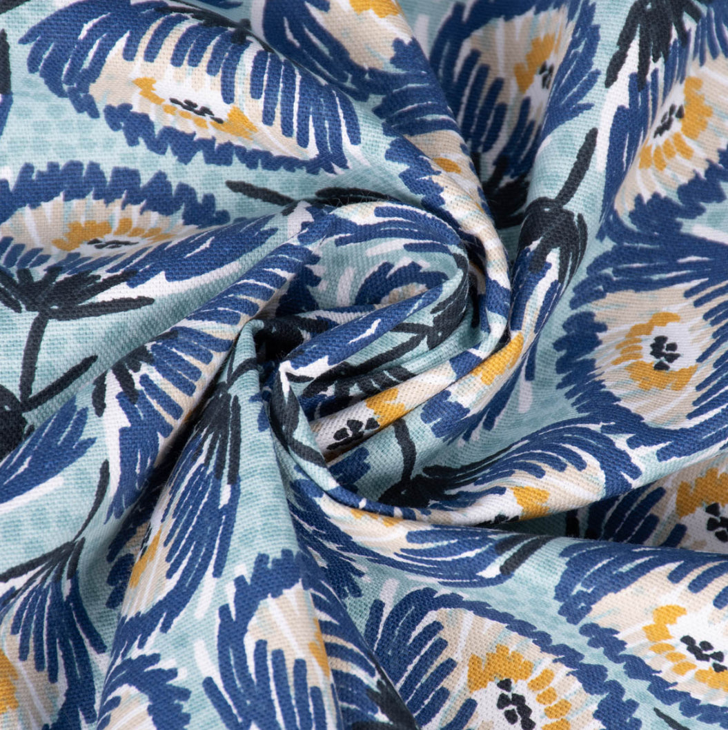 Canvas Tesaya Blumen klein Abstrakt blau