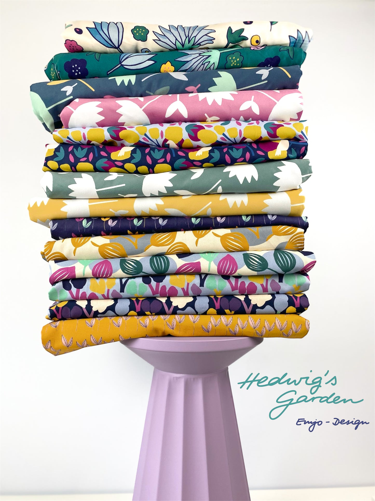 Canvas Birds and Trees by Emjo Design dunkelblau
