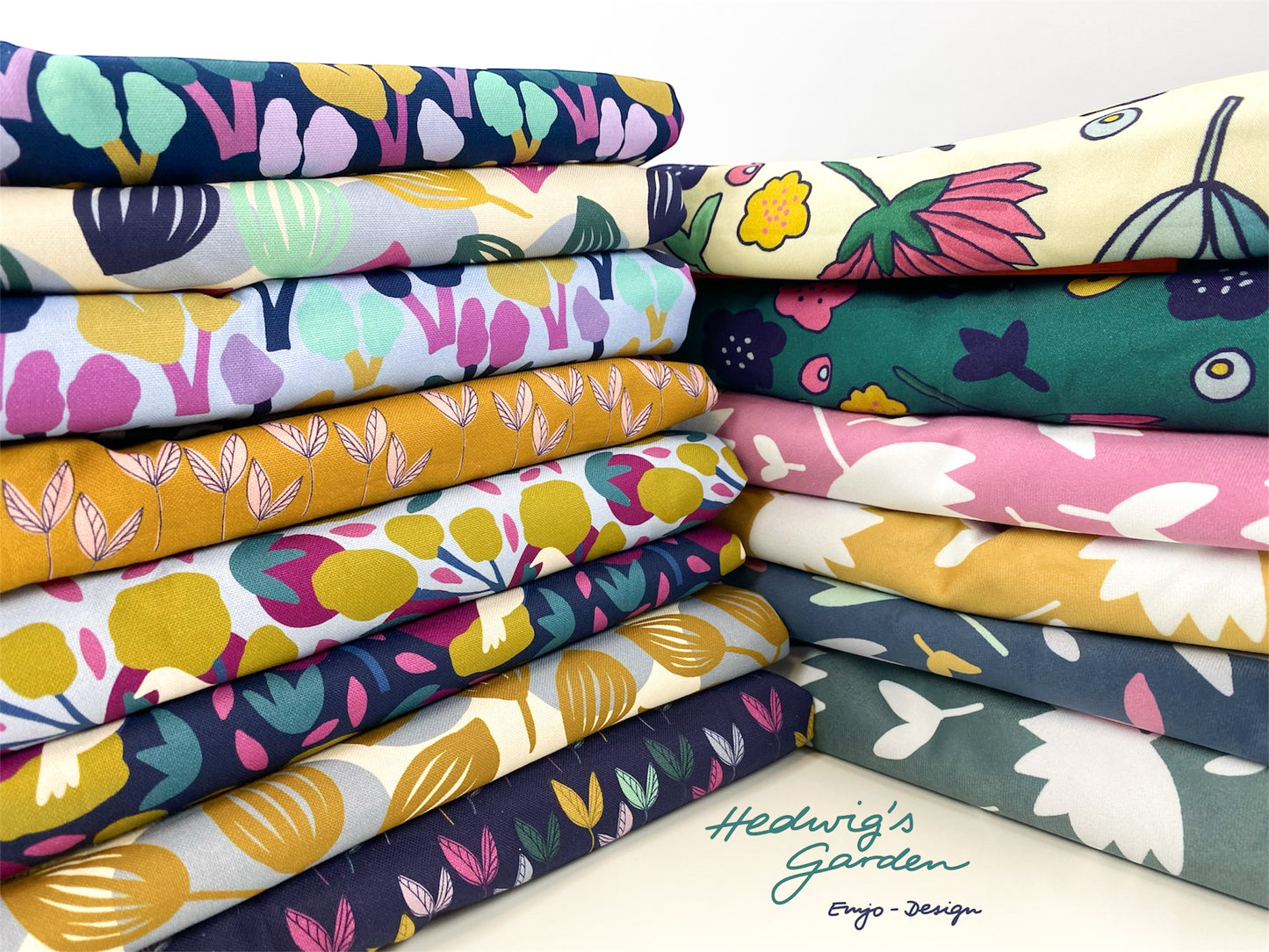 Samt Velvet Flowers by Emjo Design bunt