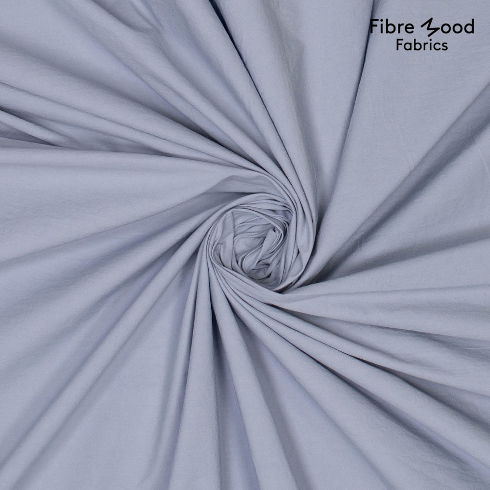 Fibre Mood gewaschene Baumwollpopeline blau-grau