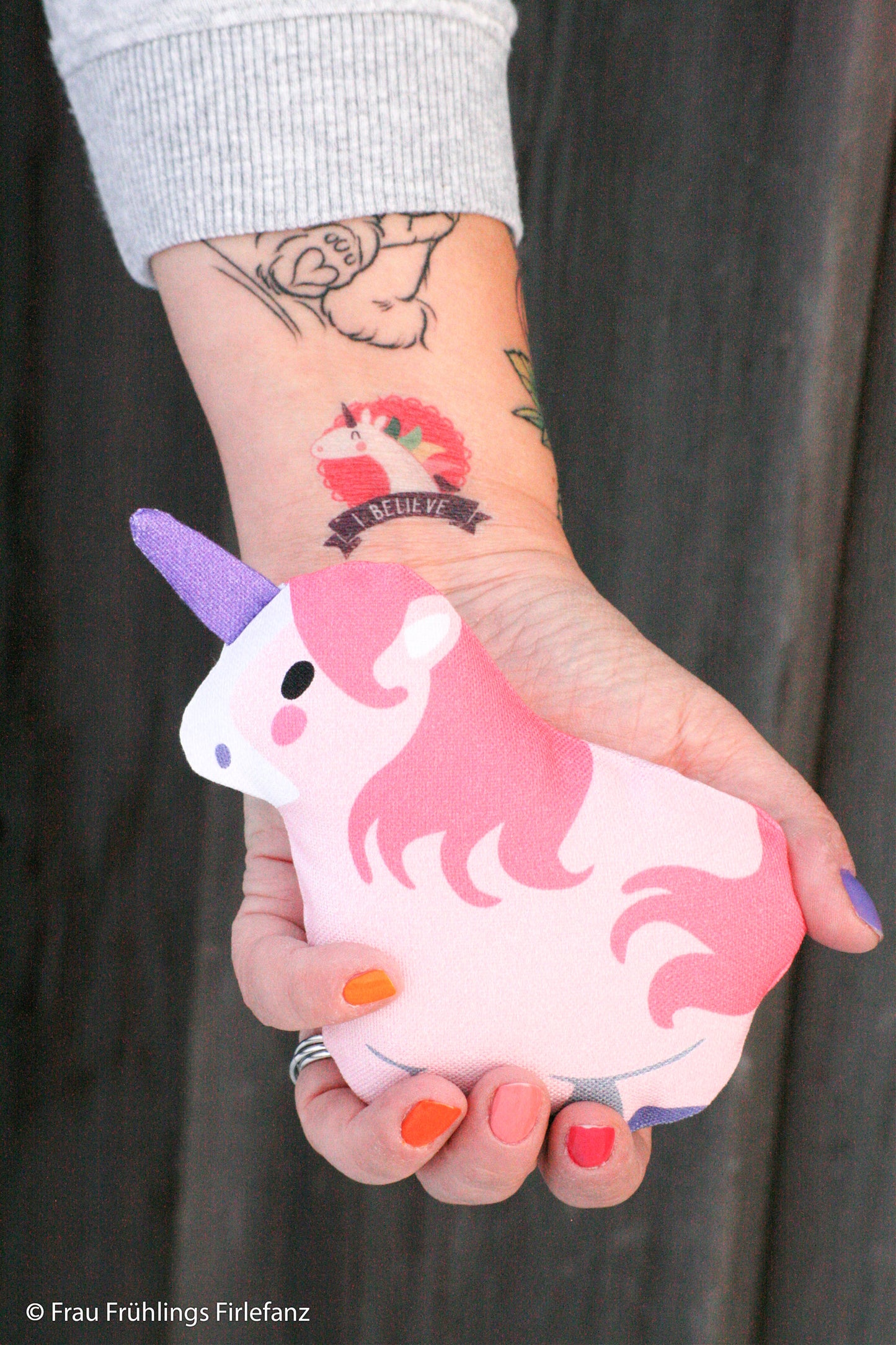 Canvas Tierbeutel DIY Panel by Käselotti Einhorn