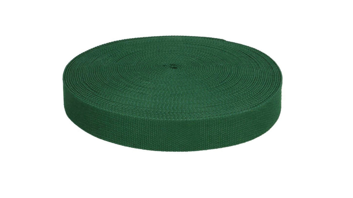 Gurtband Baumwolle 32mm grün