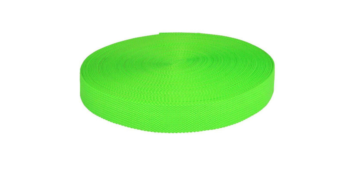 Gurtband Baumwolle 32mm knallig grün