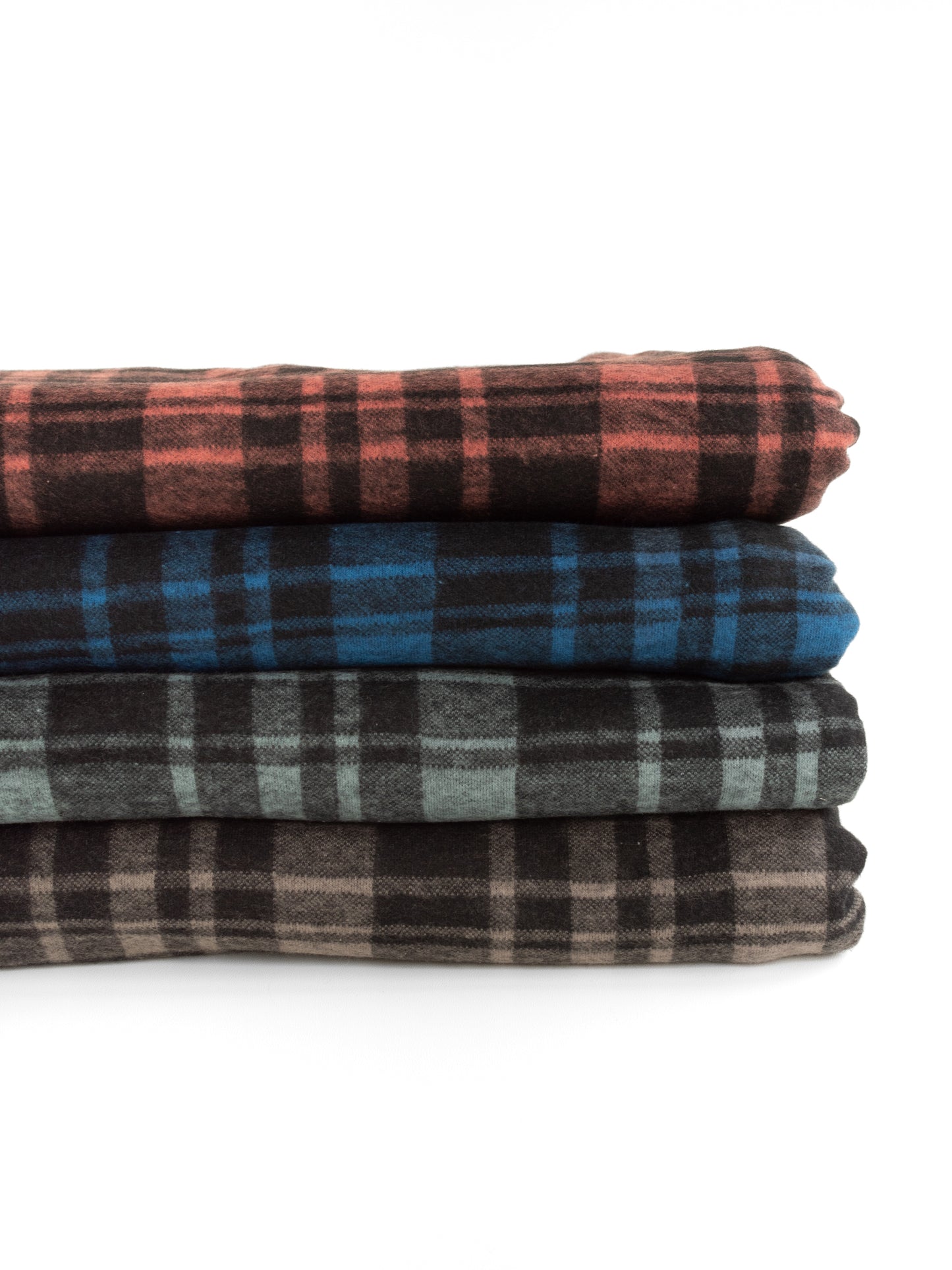 Flanell George terrakotta schwarz